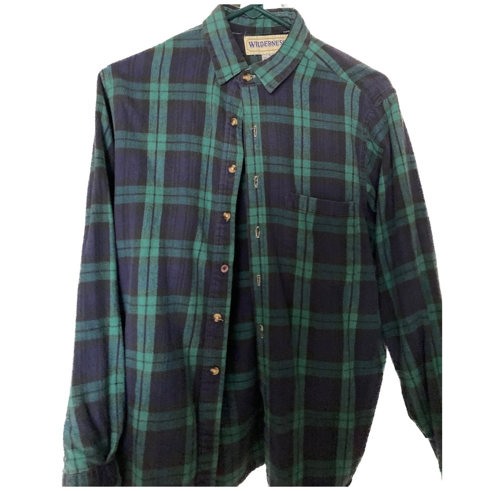 Vintage Tartan Flannel Shirt, Men's Medium